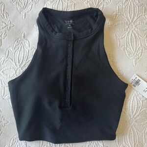 YPB sculptLUX Plunge Henley
Slim Tank in Onyx